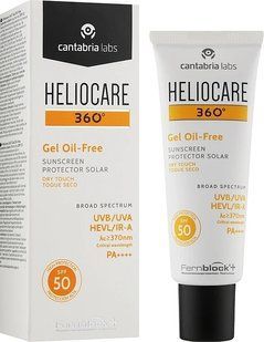 Солнцезащитный гель на водной основе SPF50 HELIOCARE 360&ordm; GEL OIL-FREE SPF50 CANTABRIA, 50 мл 2865100481 фото