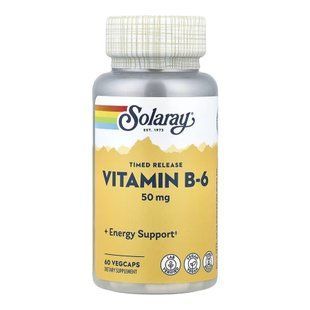 Vitamin B-6 Timed-Release 50mg - 60 vcaps 34029 фото