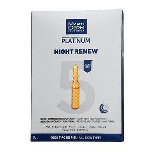Мартидерм Ночные ампулы для обновления кожи лица MartiDerm Platinum Night Renew 5амп*2 мл MA022015 фото