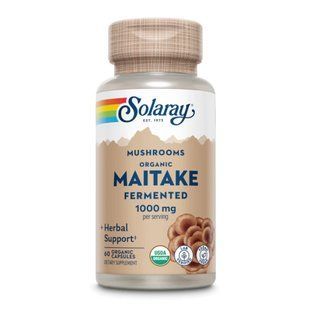 Org Grown Fermented Maitake 1000mg - 60 caps 26609 фото