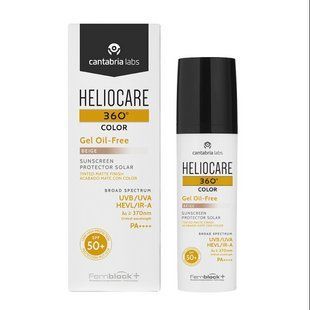 Солнцезащитный увлажняющий водный гель Беж HELIOCARE 360&ordm; Color Gel Oil-free Beige Sunscreen SPF 50+ CANTABRIA, 50 мл 2865500221 фото