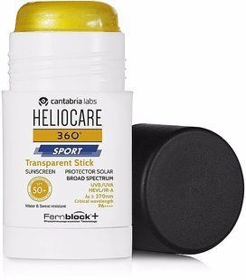Солнцезащитный стик для занятий спортом HELIOCARE 360&ordm; SPORT TRANSPARENT STICK SPF50+ CANTABRIA, 25 г 2865500733 фото