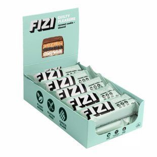 FIZI Chocolate Bar - 10х45g Coconut Cookie-Almond 21973 фото
