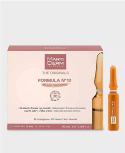 Мартидерм Ориджиналс Формула N10 Колор Тач Martiderm Originals Formula №10 HD Color Touch SPF30, 10 ампул MA023910 фото
