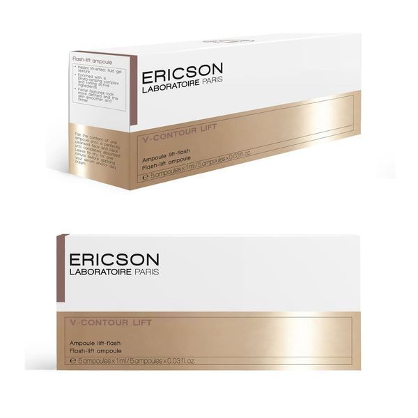 Набор сывороток для мгновенного лифтинга V-CONTOUR LIFT AMPOULE LIFT-FLASH ERICSON LABORATOIRE, 5*1 мл 2682895009 фото