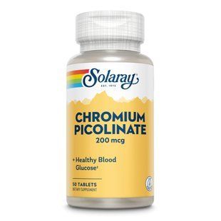 Chromium Picolinate 200mcg - 50 tabs 26120 фото