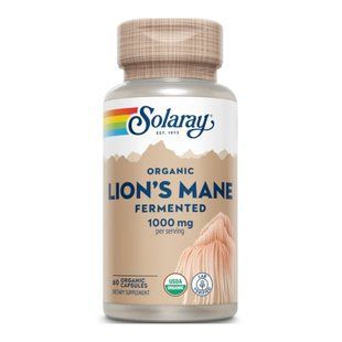 Organic Lion's Mane Fermented 1000mg - 60 caps 26576 фото